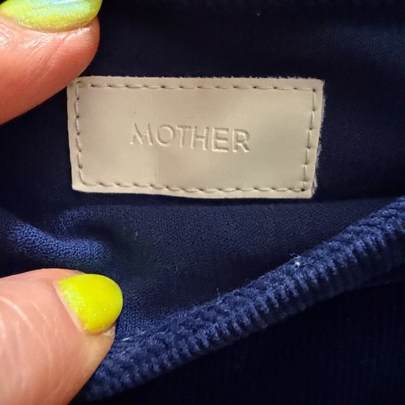 MOTHER Dark Blue Ruffle corduroy Skirt - Picture 3 of 9